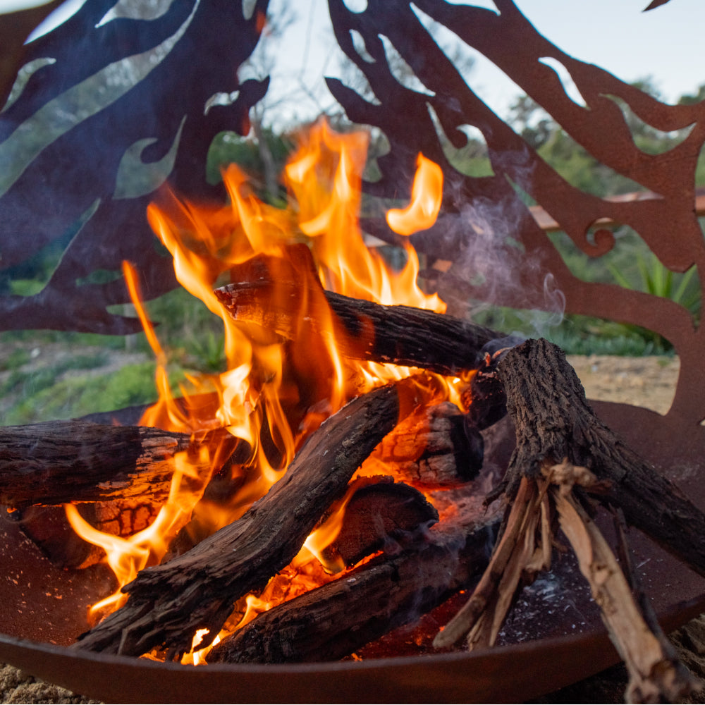 Corten Steel Spirit Flame Sphere Fire Bowl - Tool Market 