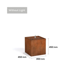 Corten Steel Square  Narrow Water Fountain - Tool Market 