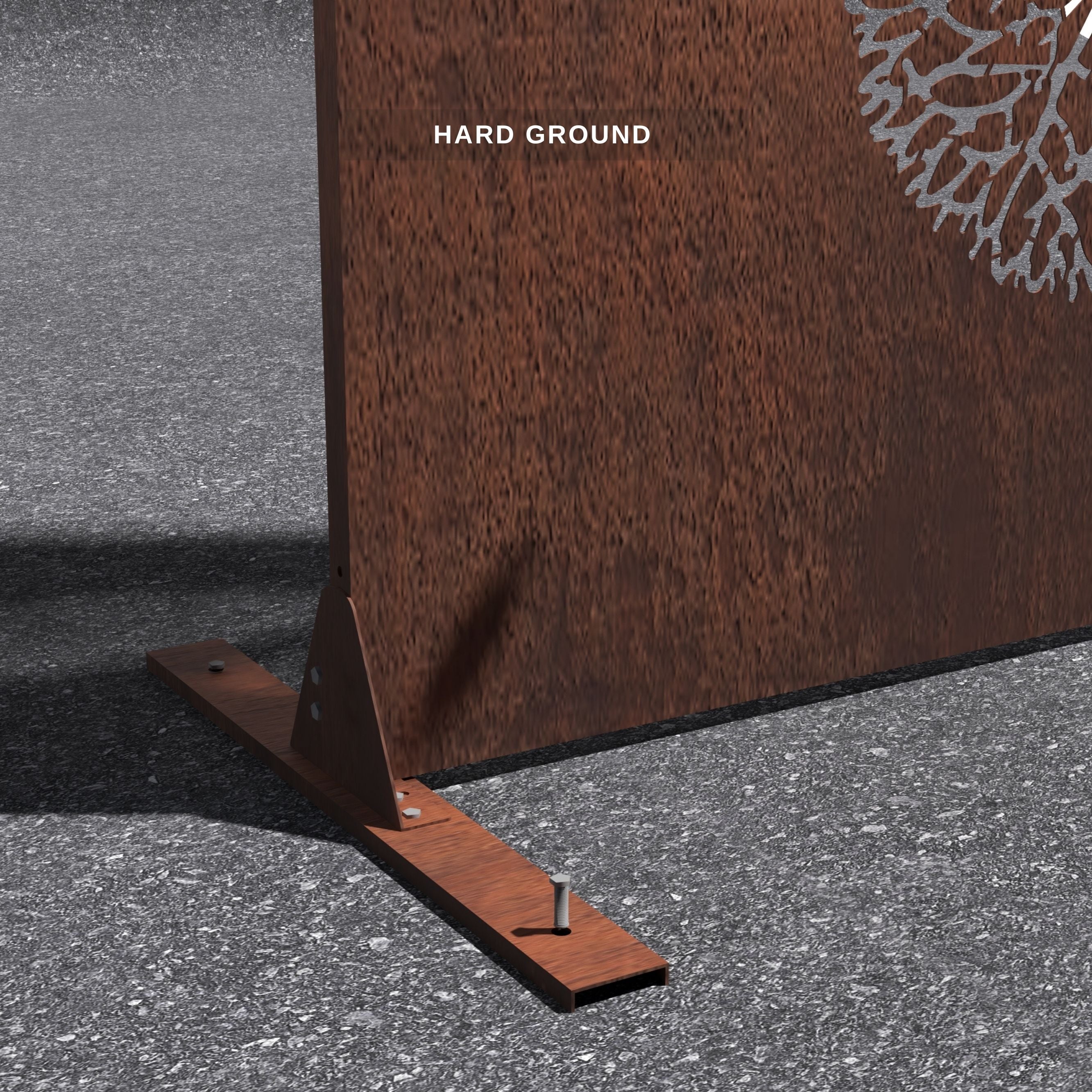 Corten Steel Tara Screen - Ground Hard - Tool Market 
