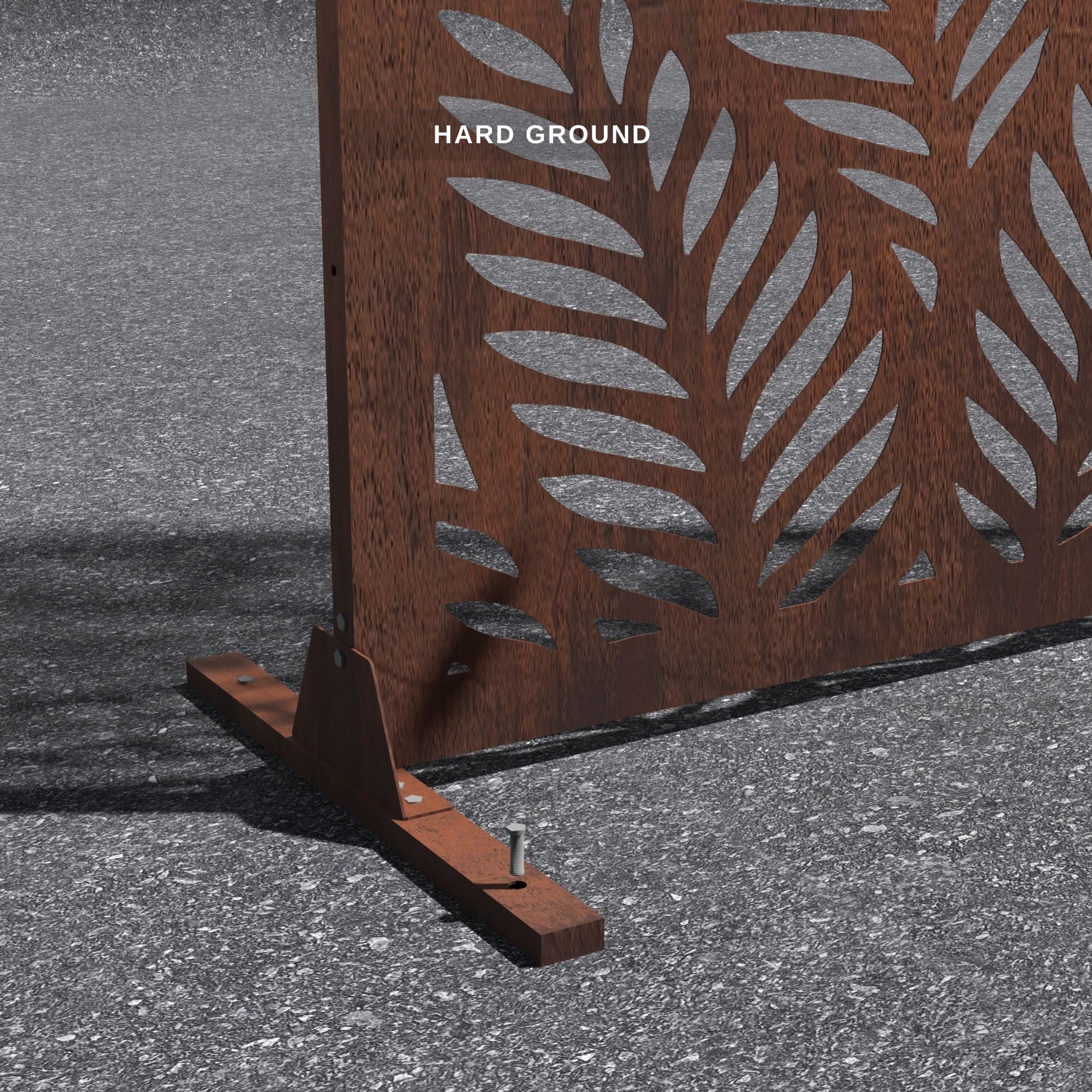 Corten Steel Valla Screen - Hard Ground - Tool Market 