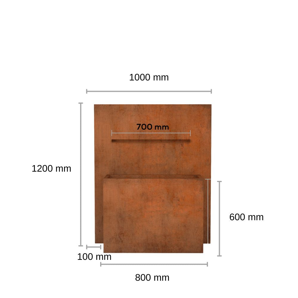 Corten Steel Victoria Falls Water Fountain - Tool Market
