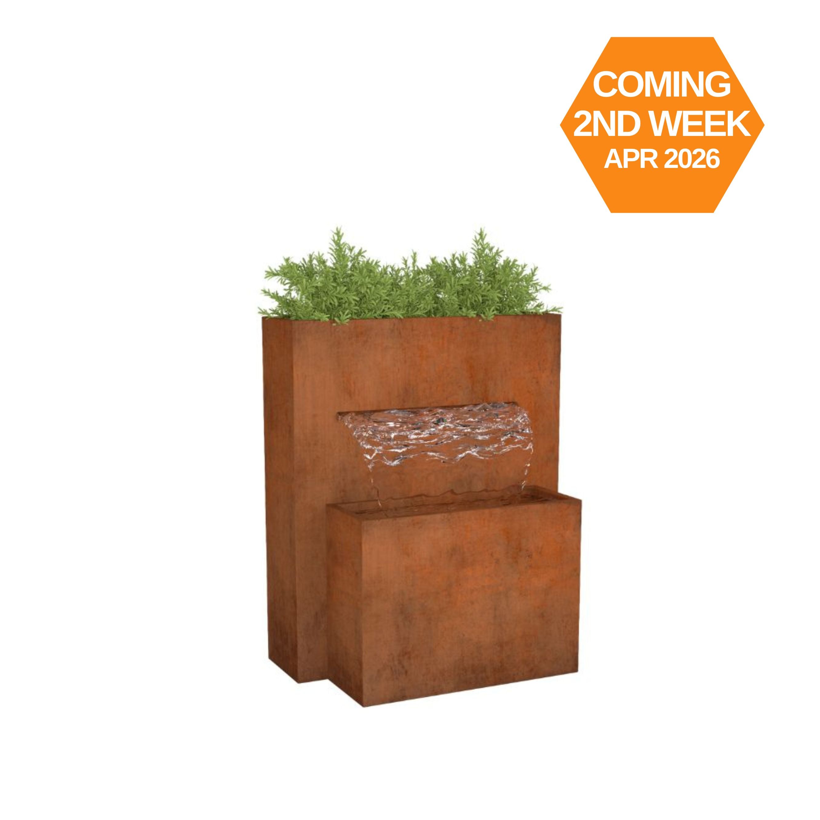 Corten Steel Victoria Falls Water Fountain - Tool Market 