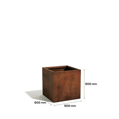 Corten Steel VitaSquare Classic Plant Pot - Tool Market 