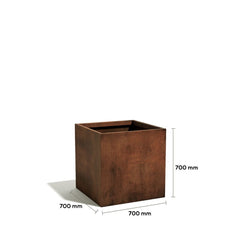 Corten Steel VitaSquare Classic Plant Pot - Tool Market 