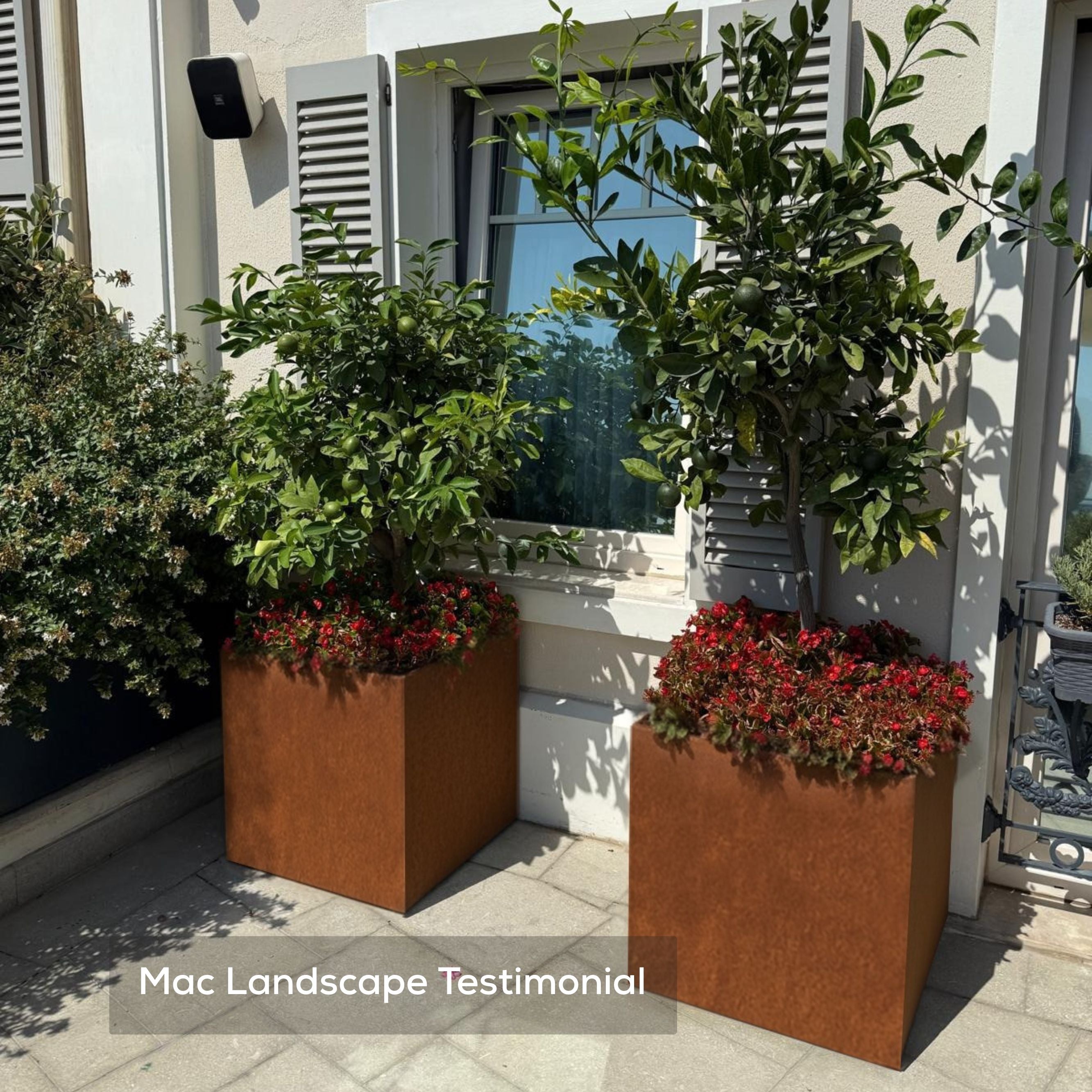 Corten Steel VitaSquare Classic Plant Pot
