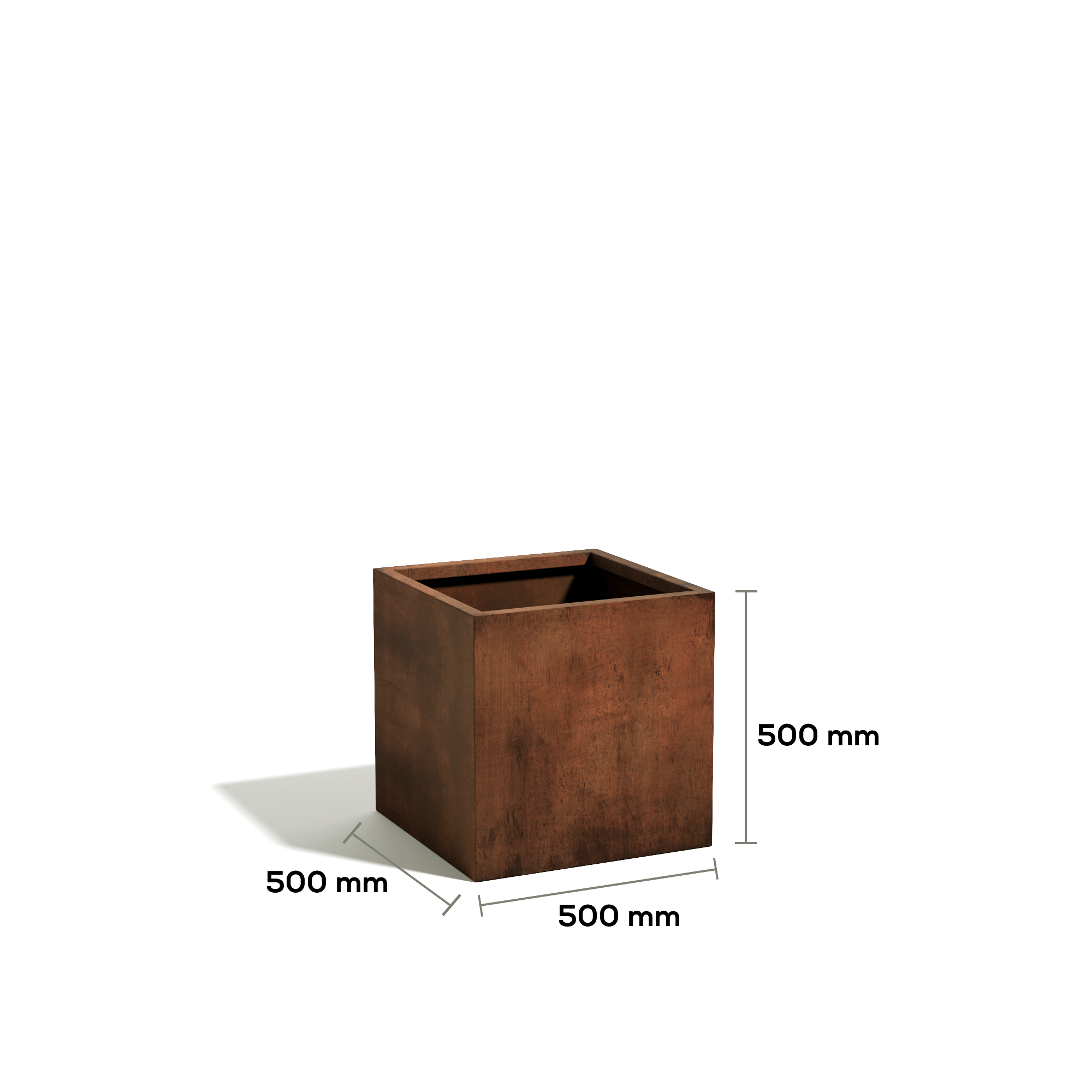 Corten Steel VitaSquare Petite Plant Pot - Tool Market