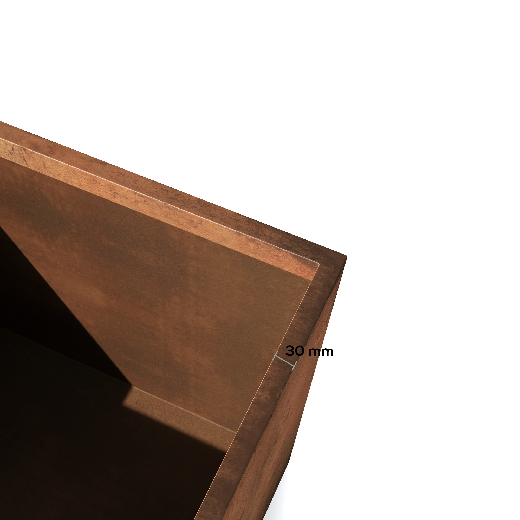 Corten Steel VitaSquare Petite Plant Pot - Tool Market