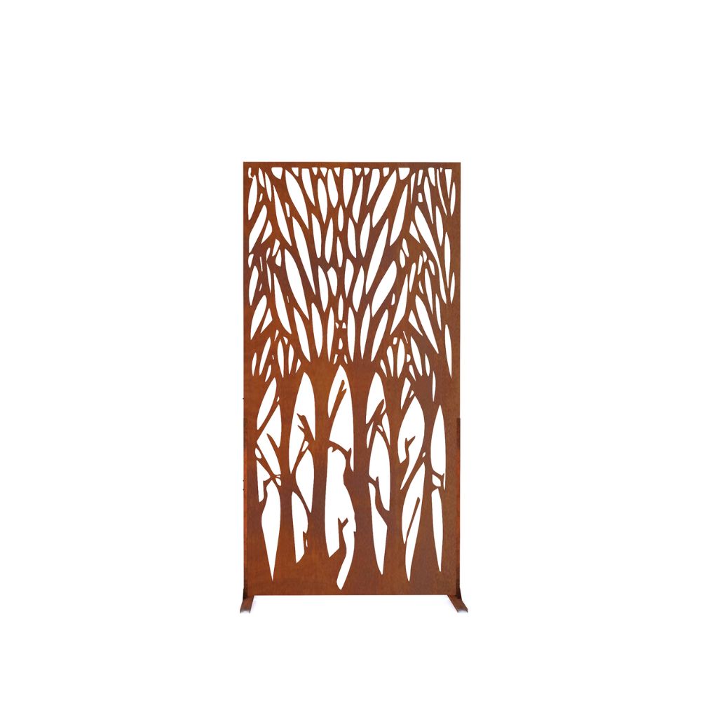 Corten Steel Winter Forest Garden Screen - Tool Market 