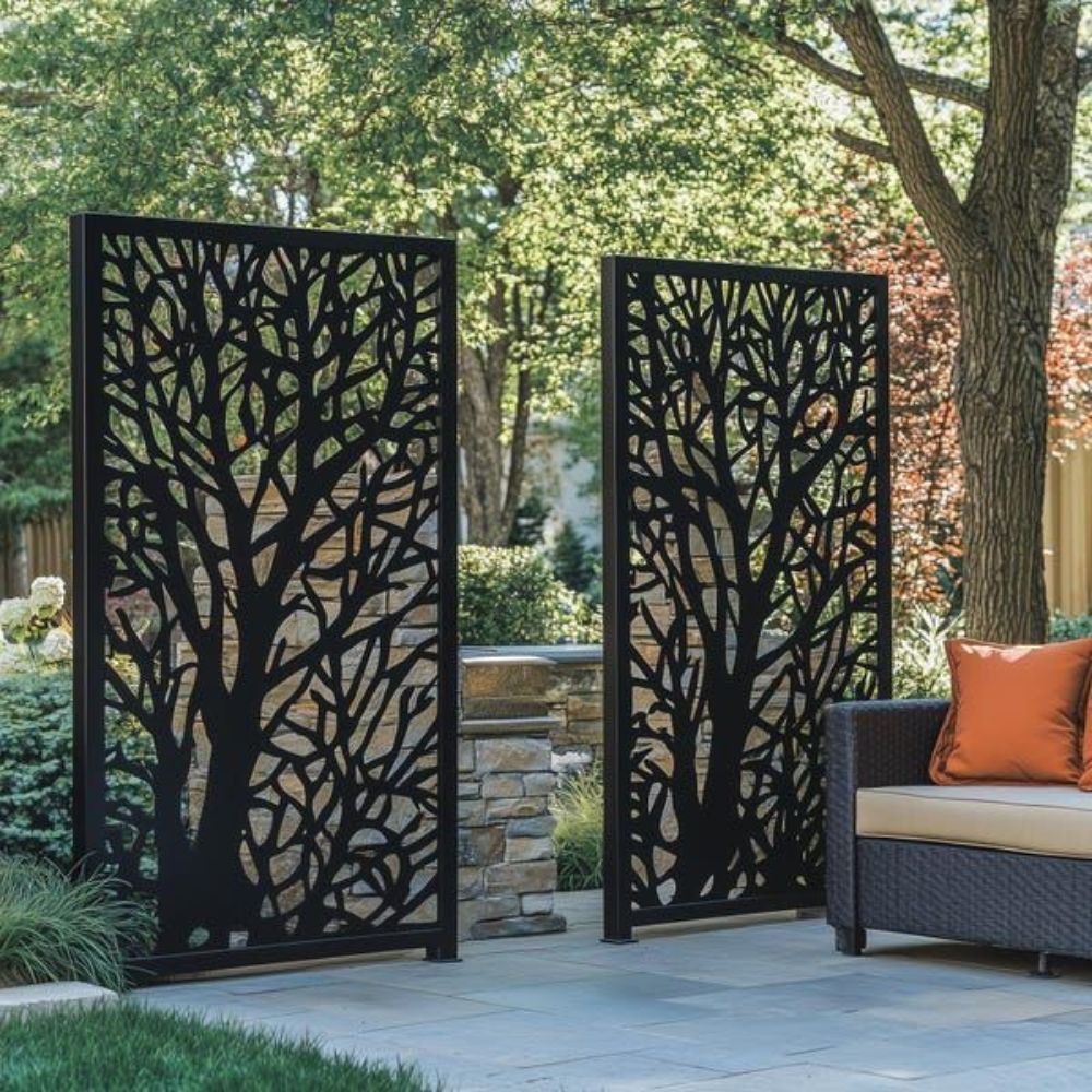 Corten Steel Winter Forest Garden Screen - Tool Market 