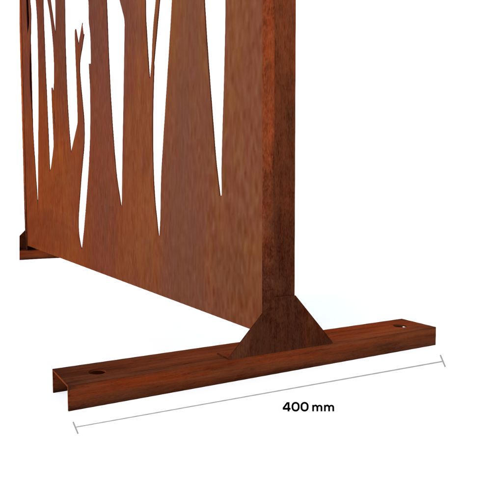 Corten Steel Winter Forest Garden Screen - Tool Market 