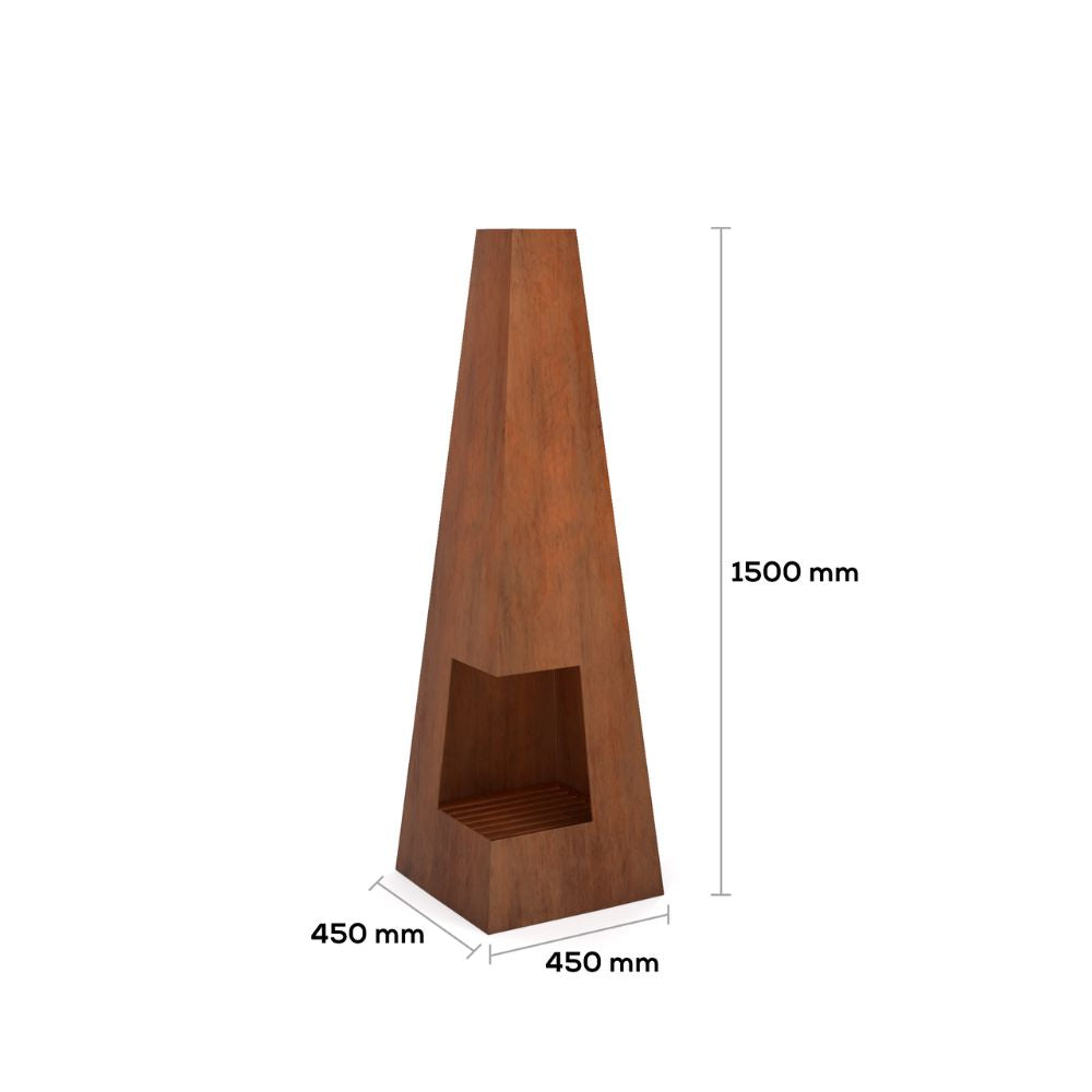 Corten Steel Zenith Blaze Fire Place - Tool Market 
