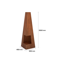Corten Steel Zenith Blaze Fire Place - Tool Market 