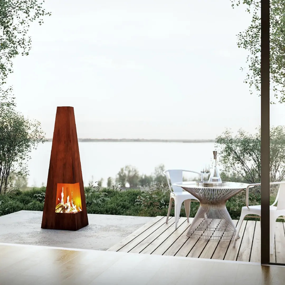 Corten Steel Zenith Blaze Fire Place - Tool Market 