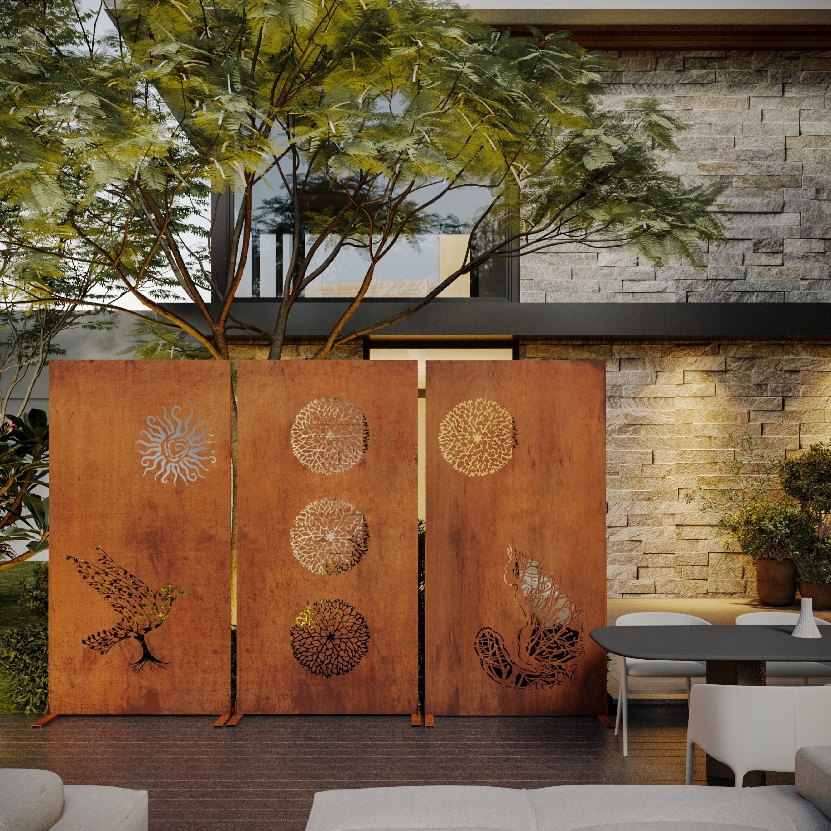 Corten Steel Felix Screen