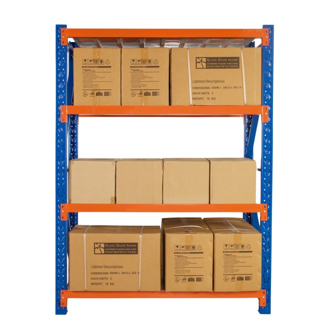 Heavy Duty Warehouse Garage Storage H1800 x L1500 x D500mm Steel Shelving Unit - 1000kg - Tool Market