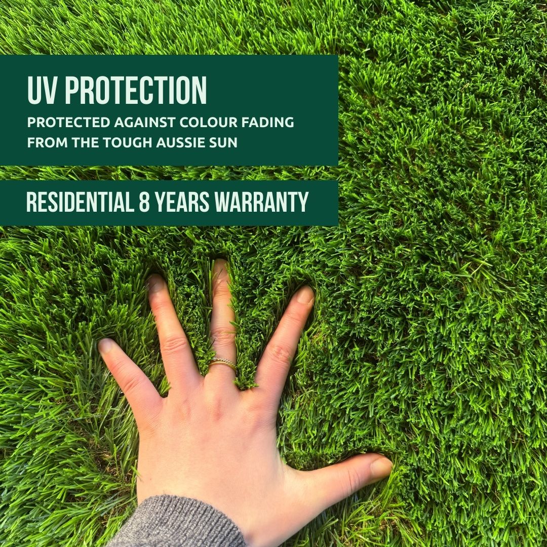 Mac landscape artificial Grass can protect against color fading from the touch aussie sun