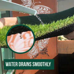Mac Landscape Artificial Grass Get water drains Smoothly