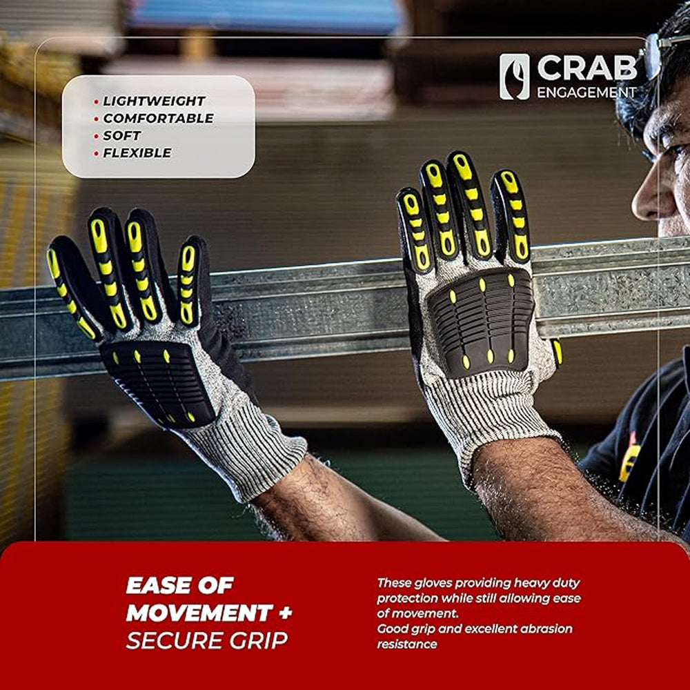 Anti-Impact TPR Cut-Resistant Gloves – Foam Coated - Tool Market