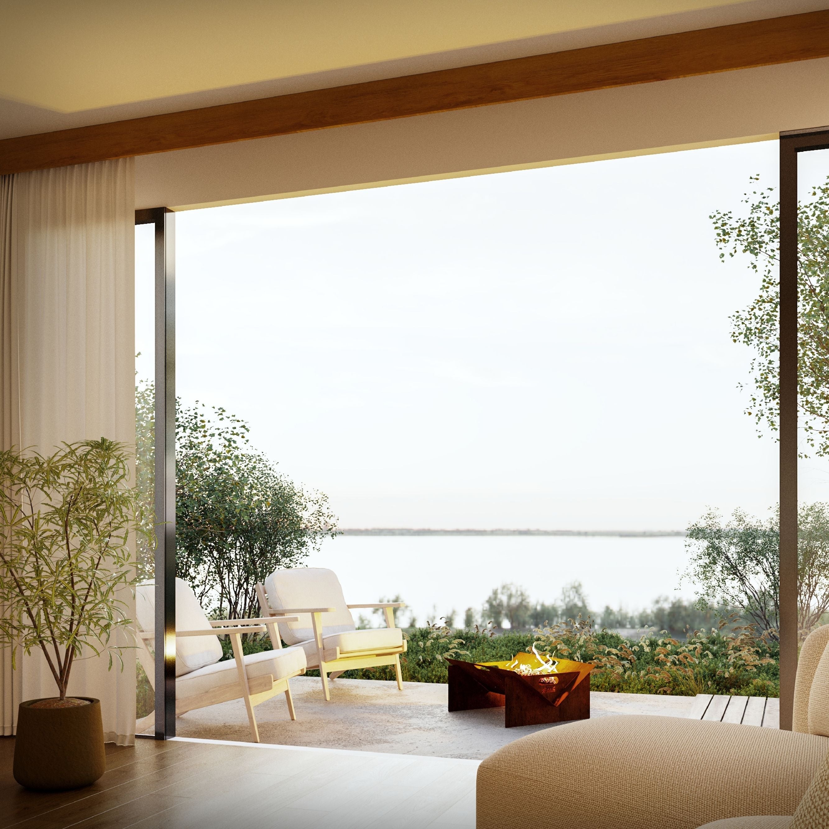 Corten Steel Bushman Firepit 