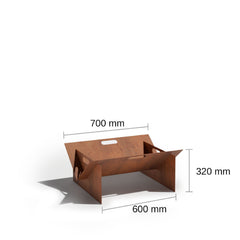 Corten Steel Bushman Fire Pit - Tool Market 