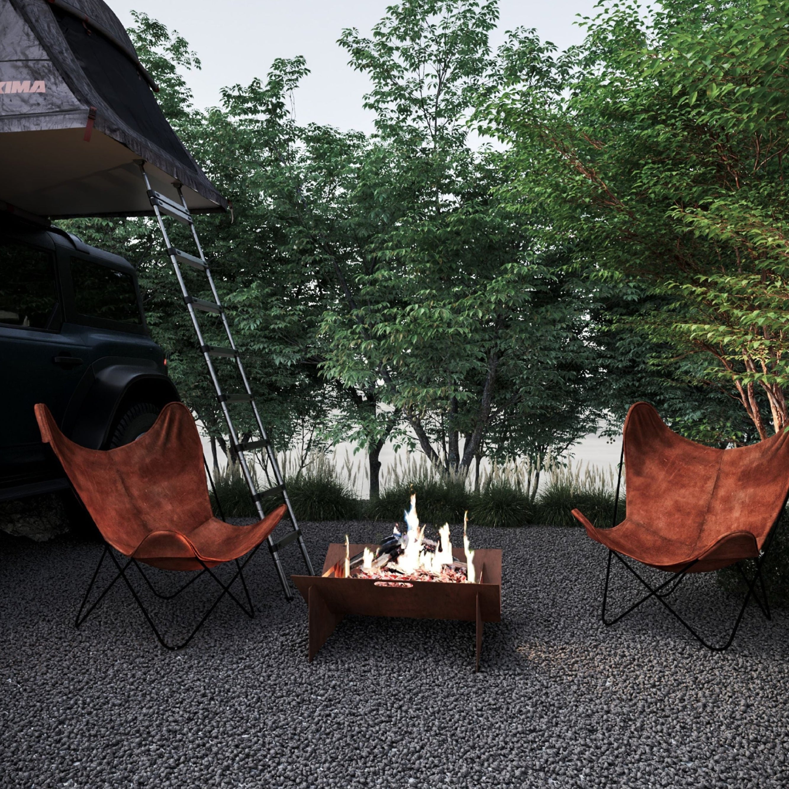Corten Steel Bushman Fire Pit - Tool Market 