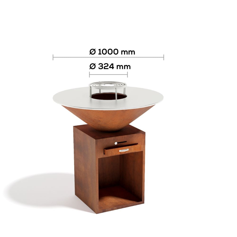 Corten Steel Iron Feast BBQ - Tool Market 