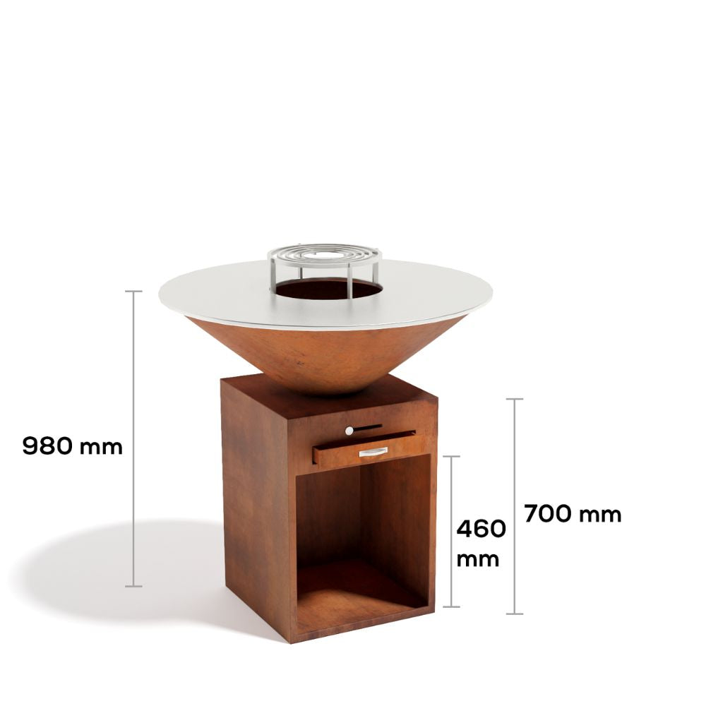 Corten Steel Iron Feast BBQ - Tool Market 