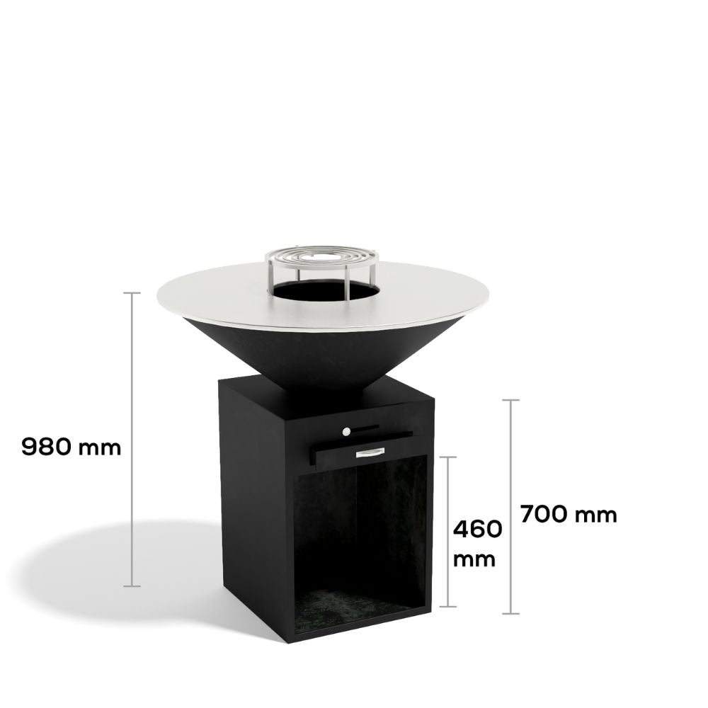 Corten Steel Iron Feast Black BBQ - Tool Market