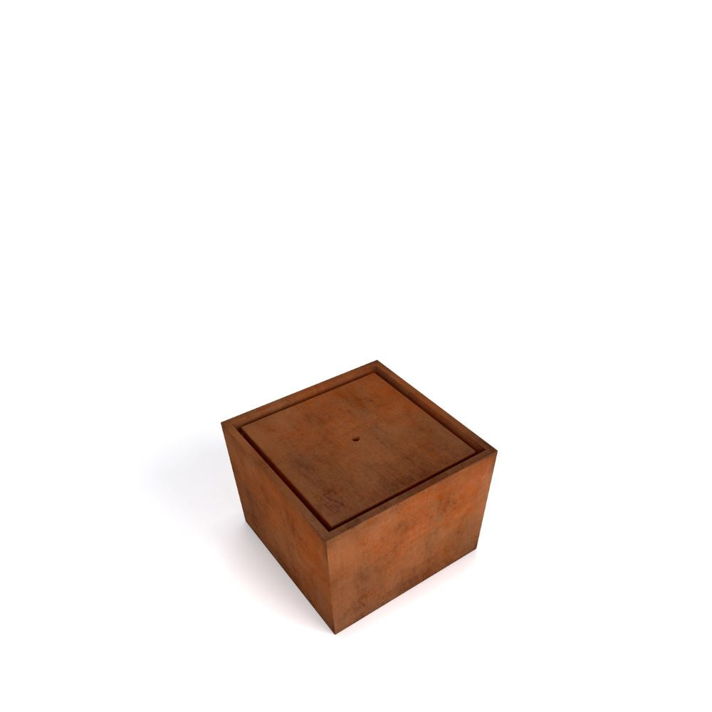 Corten Steel Peace Maker Cube Water Fountain
