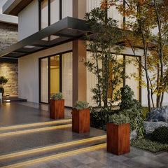 Corten Steel Podium Planter - Tool Market 