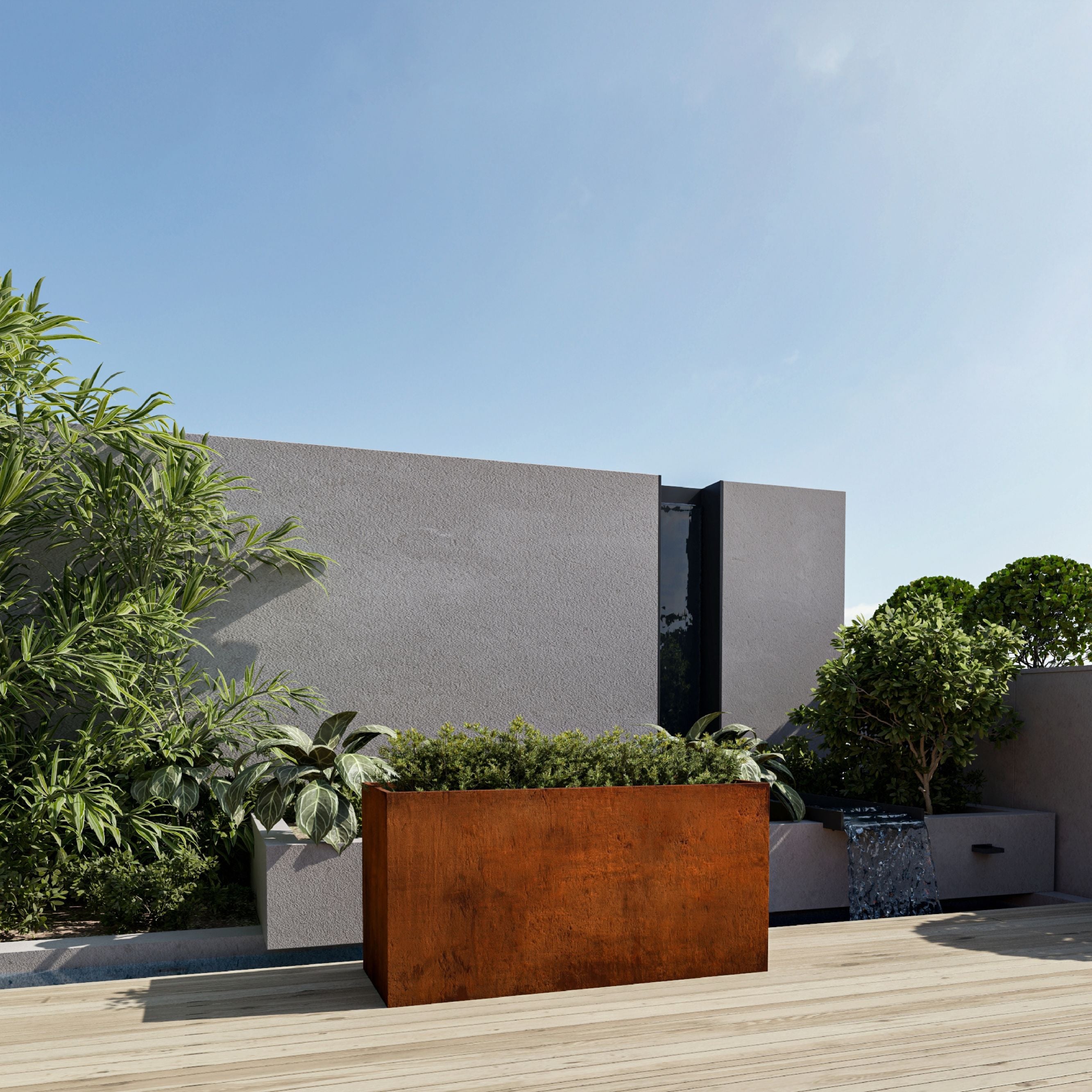 Corten Steel Plant Pot