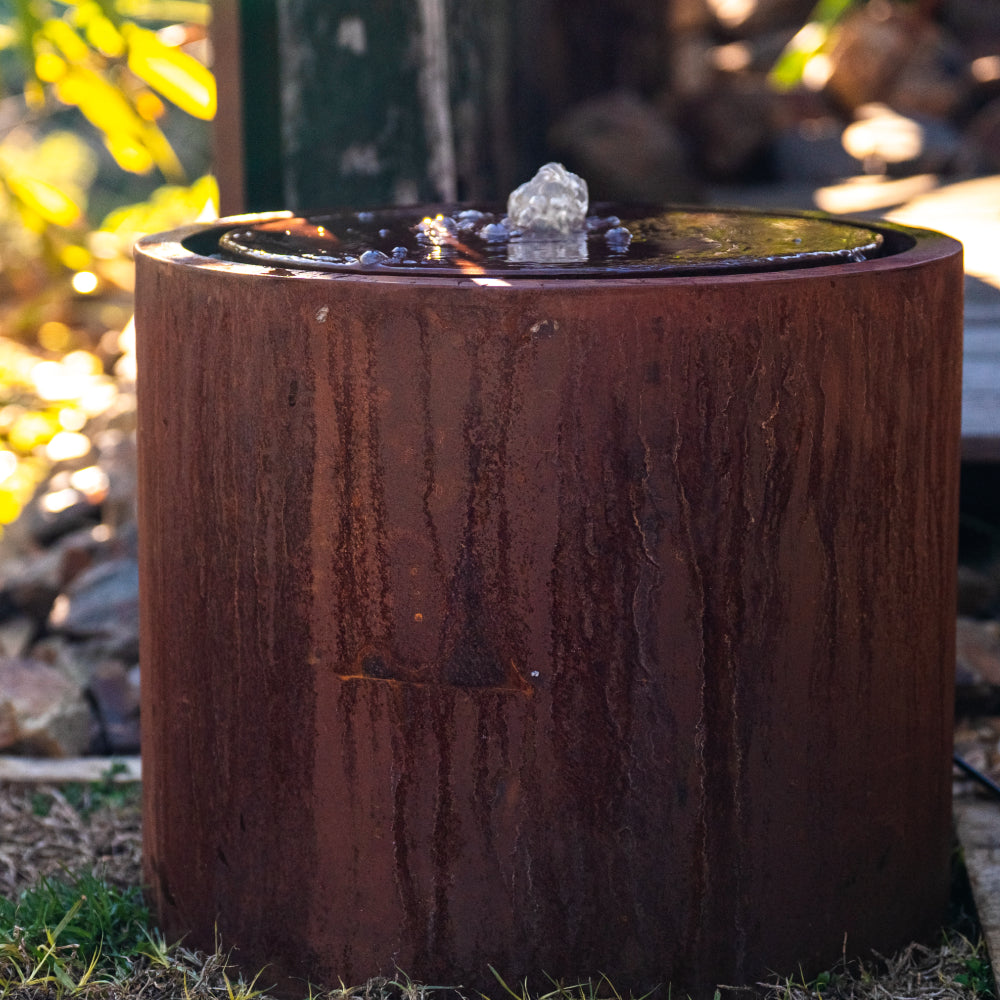 Corten Steel Square Water Fountain - Tool Market 