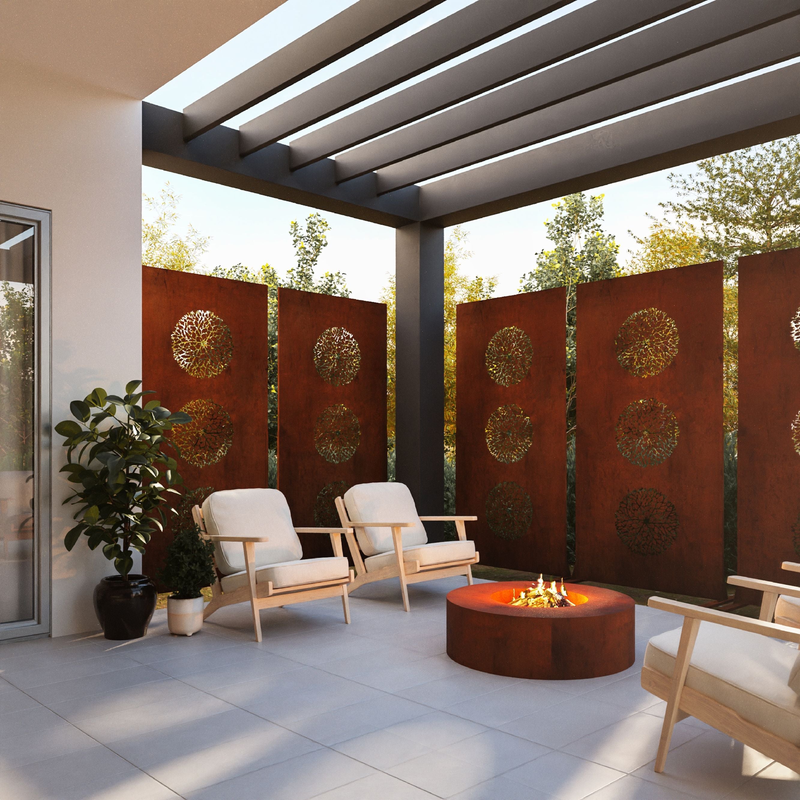 Corten Steel Tara Screen - Tool Market 