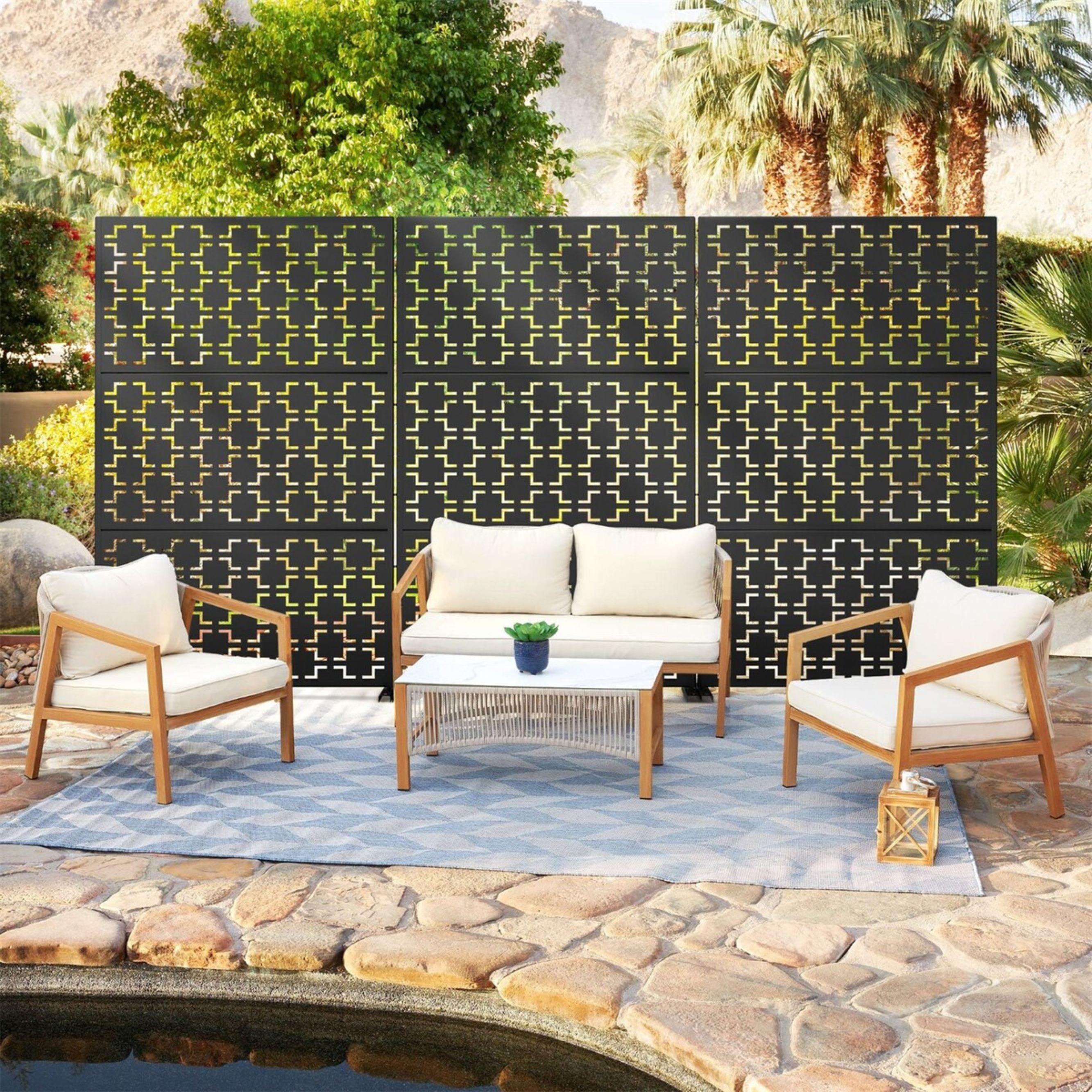 Galvanised Steel Aurelia Screen