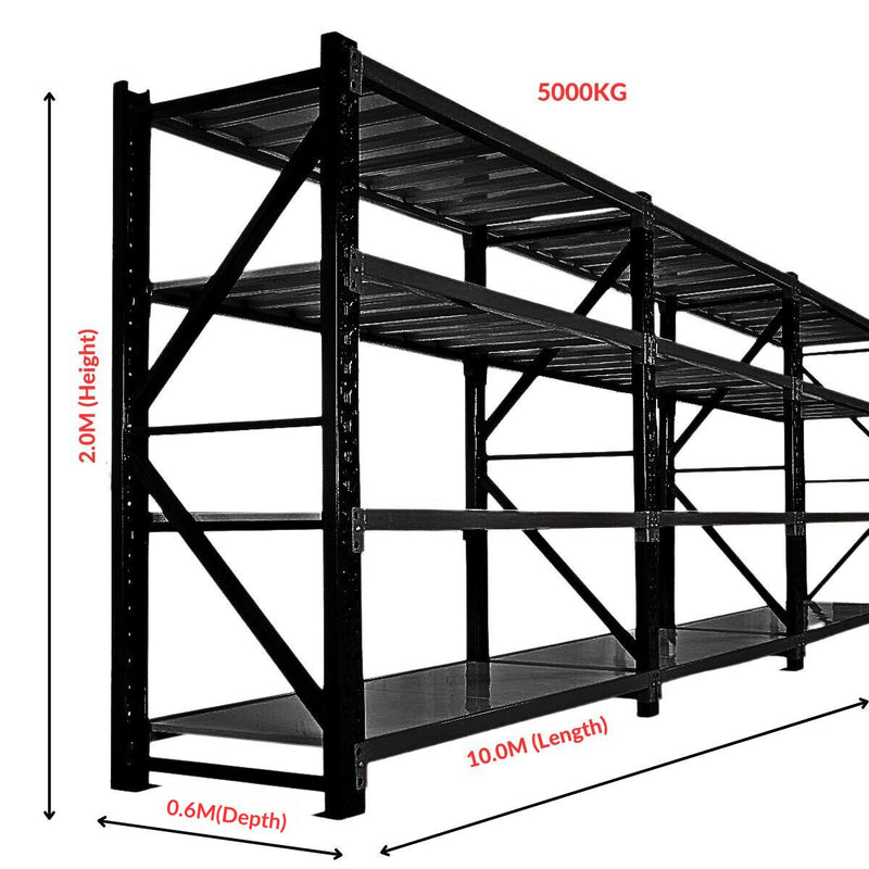 heavy-duty-warehouse-garage-storage-h2000-x-l10000-x-d600mm-steel-5-base-matte-blackshelving-unit-5000kg