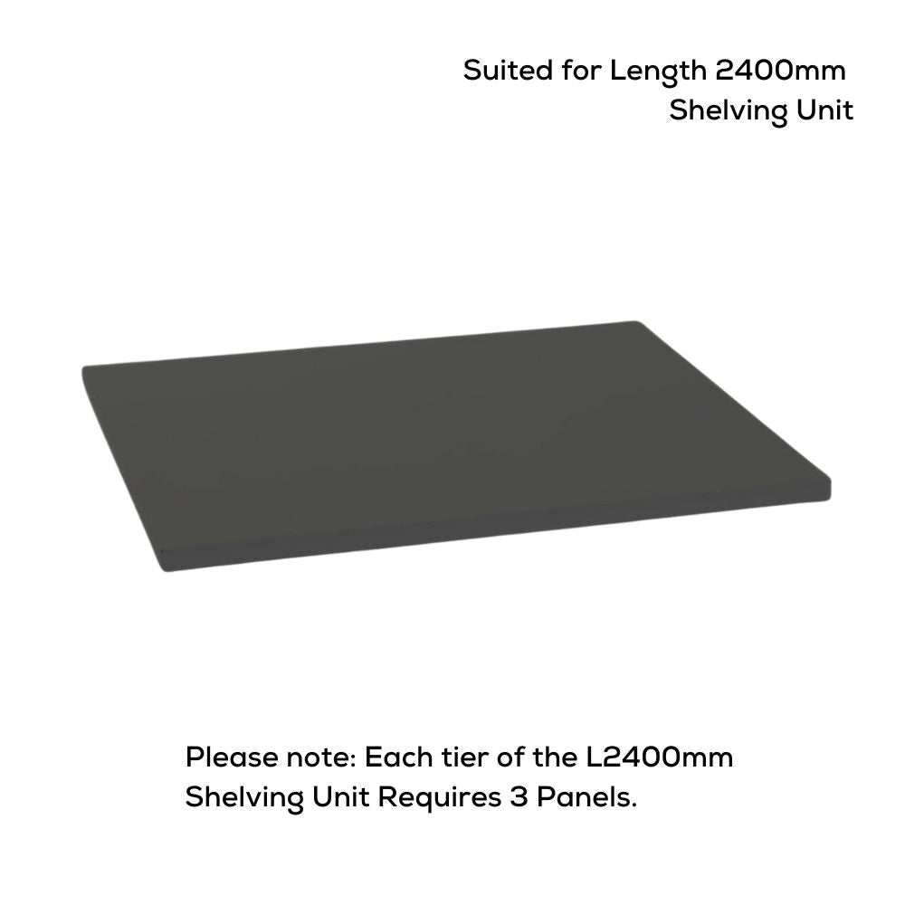 Length 2400mm Extra Tier Steel Panel - Shelving Unit Accessories - Tool Market