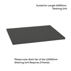 Length 2400mm Extra Tier Steel Panel - Shelving Unit Accessories - Tool Market