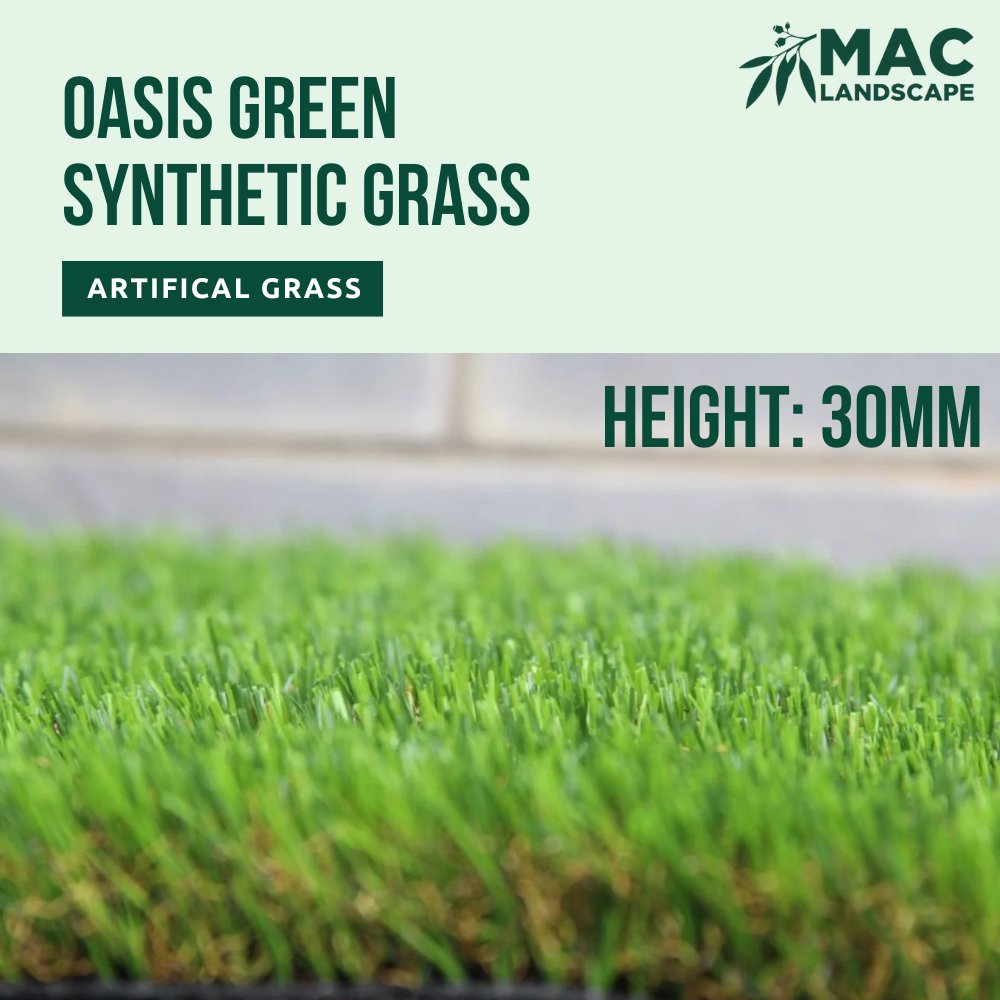 Oasis Green Artificial Synthetic Grass 30MM - Tool Market