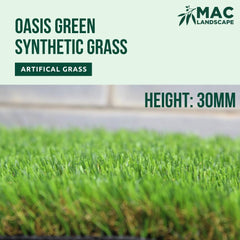 Oasis Green Artificial Synthetic Grass 30MM - Tool Market