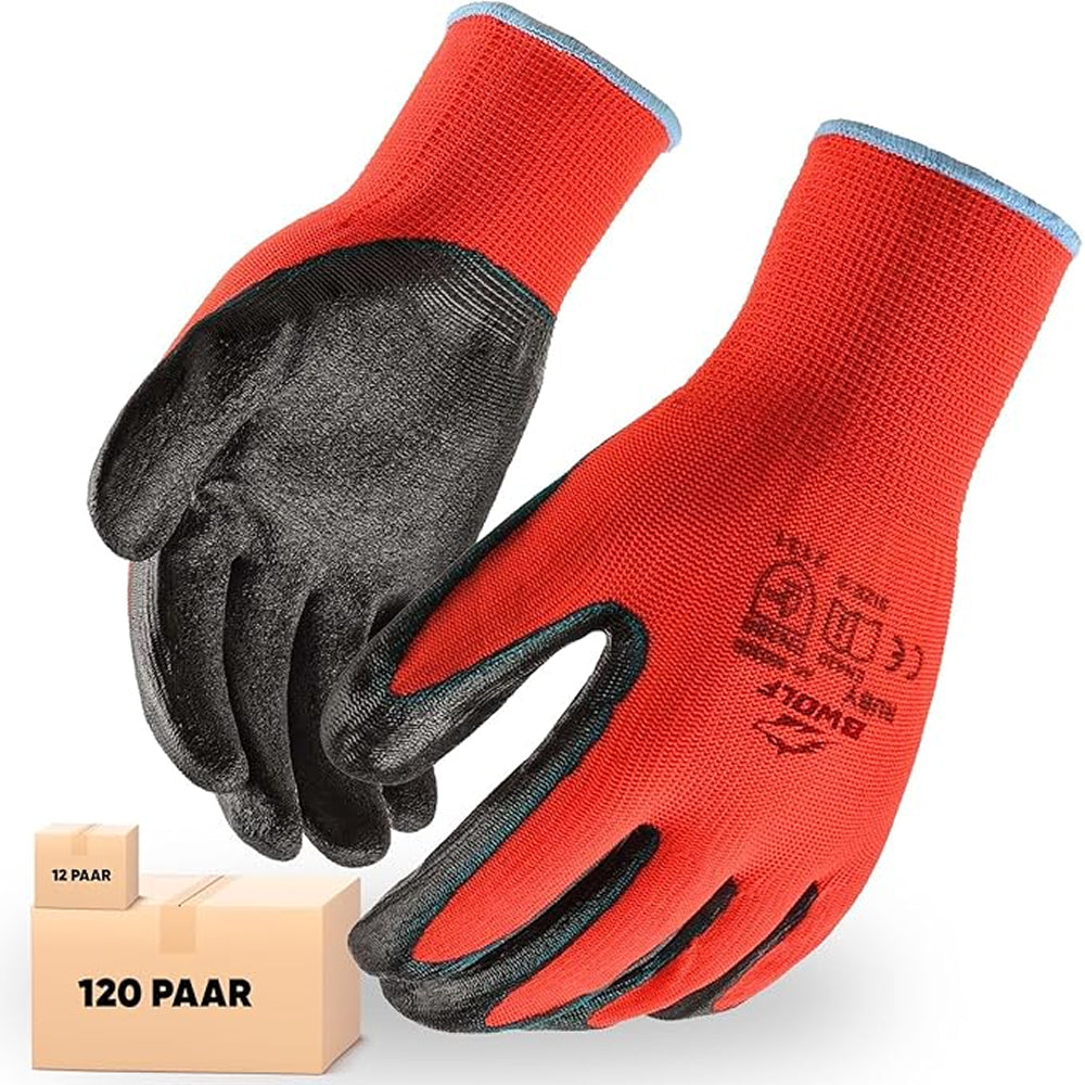 Red Wrinkle Latex Coated Work Gloves - Tool Market