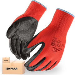 Red Wrinkle Latex Coated Work Gloves - Tool Market