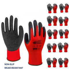 Red Wrinkle Latex Coated Work Gloves - Tool Market