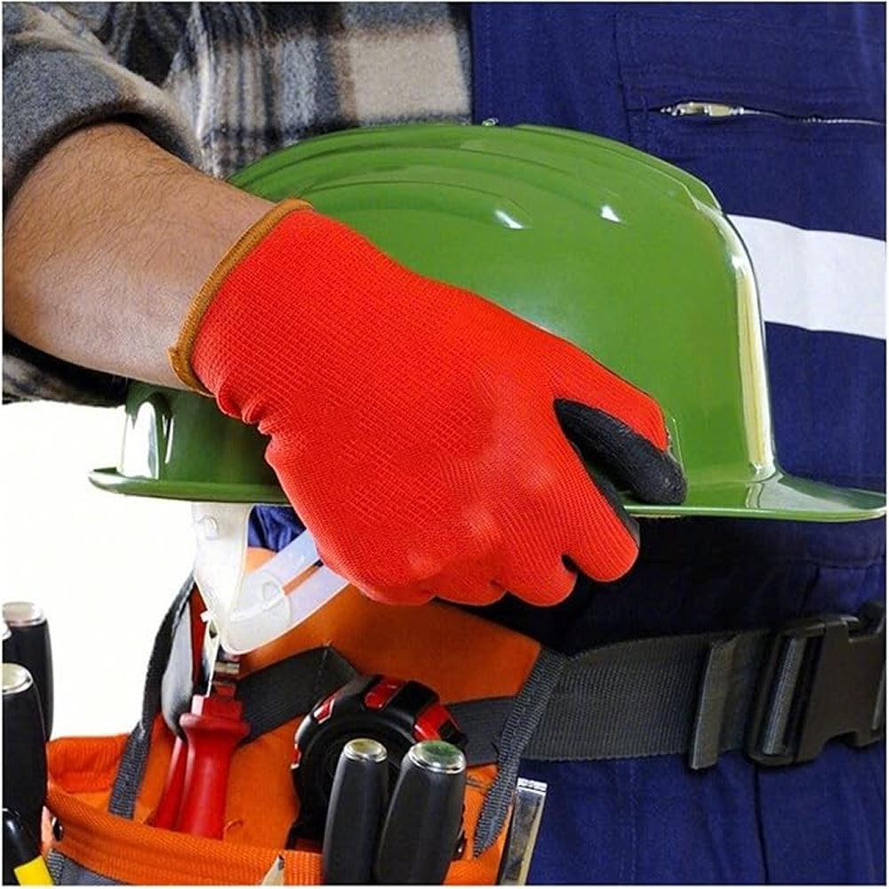 Red Wrinkle Latex Coated Work Gloves - Tool Market