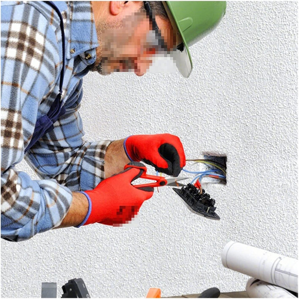Red Wrinkle Latex Coated Work Gloves - Tool Market