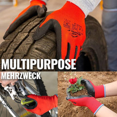 Red Wrinkle Latex Coated Work Gloves - Tool Market
