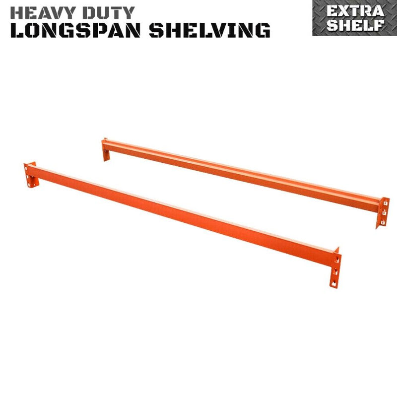 2.0M x 0.6M Extra Steel Shelf Beams - 250kg - Tool Market