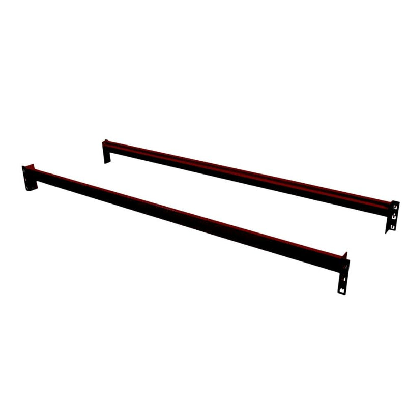 2.0M x 0.6M Matte Black Extra Steel Shelf Black Beams - 250kg - 8 Pieces - Tool Market