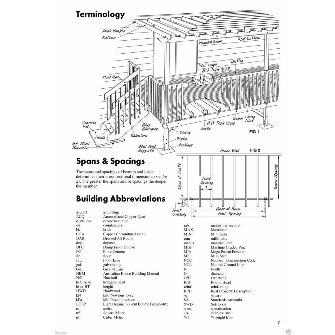 Australian Decks & Pergolas Construction Manual Allan Staines 7th Edition - Tool Market