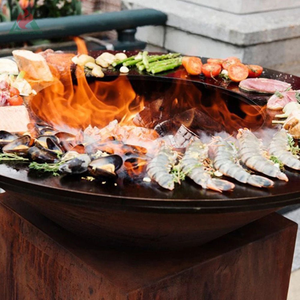 Corten Steel Iron Feast BBQ - Tool Market 