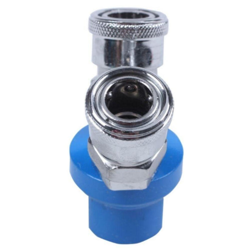 Fittings Air Hose Connector 1/4BSP 2 Way Pass Quick Coupler - Tool Market